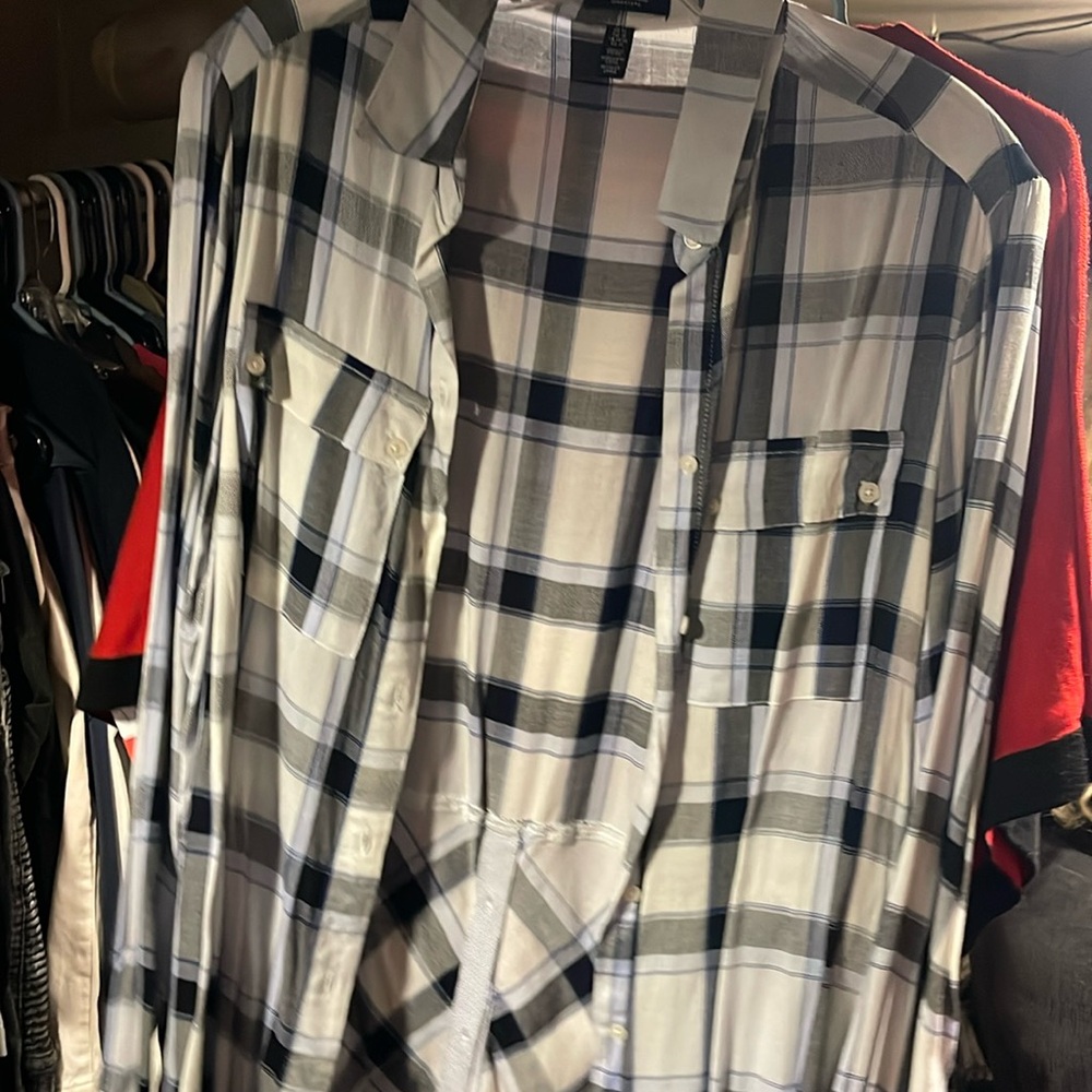 Flannel button down shirt